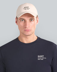 Small Script Graphic Cap Cream / OS