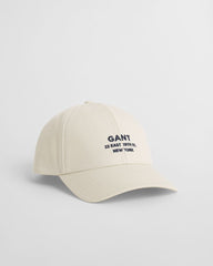 Small Script Graphic Cap Cream / OS