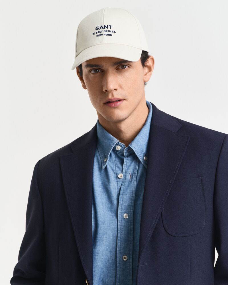 Small Script Graphic Cap Cream / OS