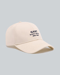 Small Script Graphic Cap Cream / OS
