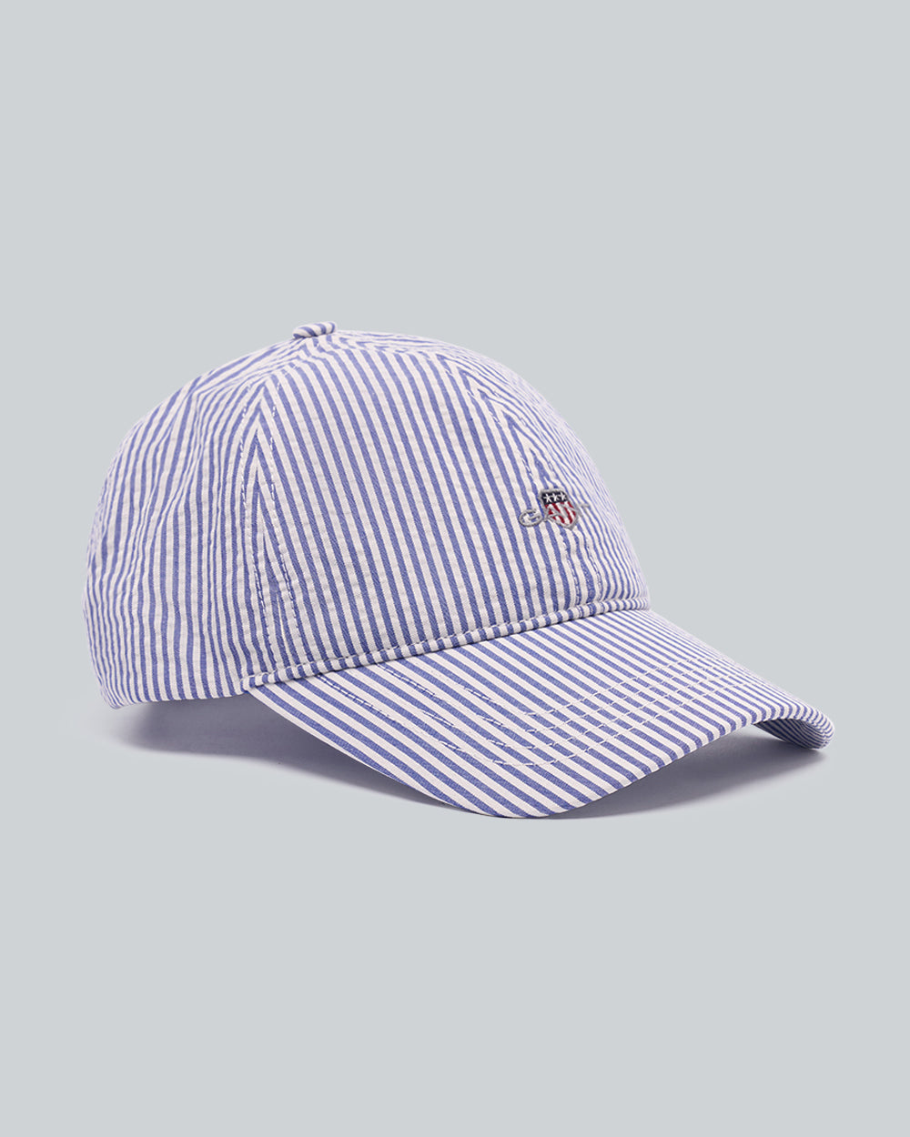 Striped Seersucker Cap Blue / OS