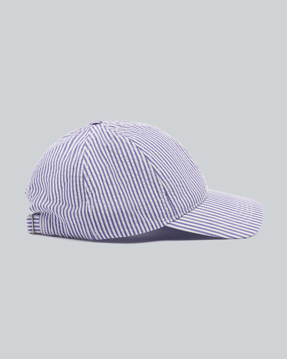 Striped Seersucker Cap Blue / OS