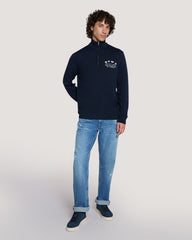 Nautical Flags Half-Zip Sweater