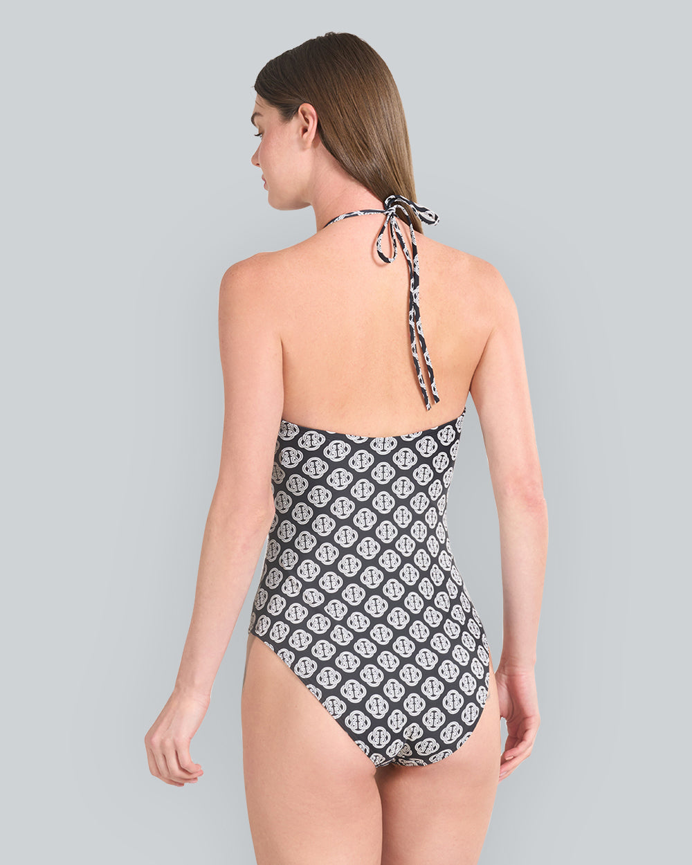 Monogram Print Swimsuit