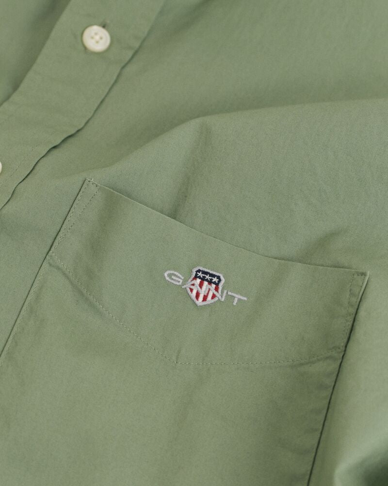 Regular Fit Classic Poplin Shirt Green / S