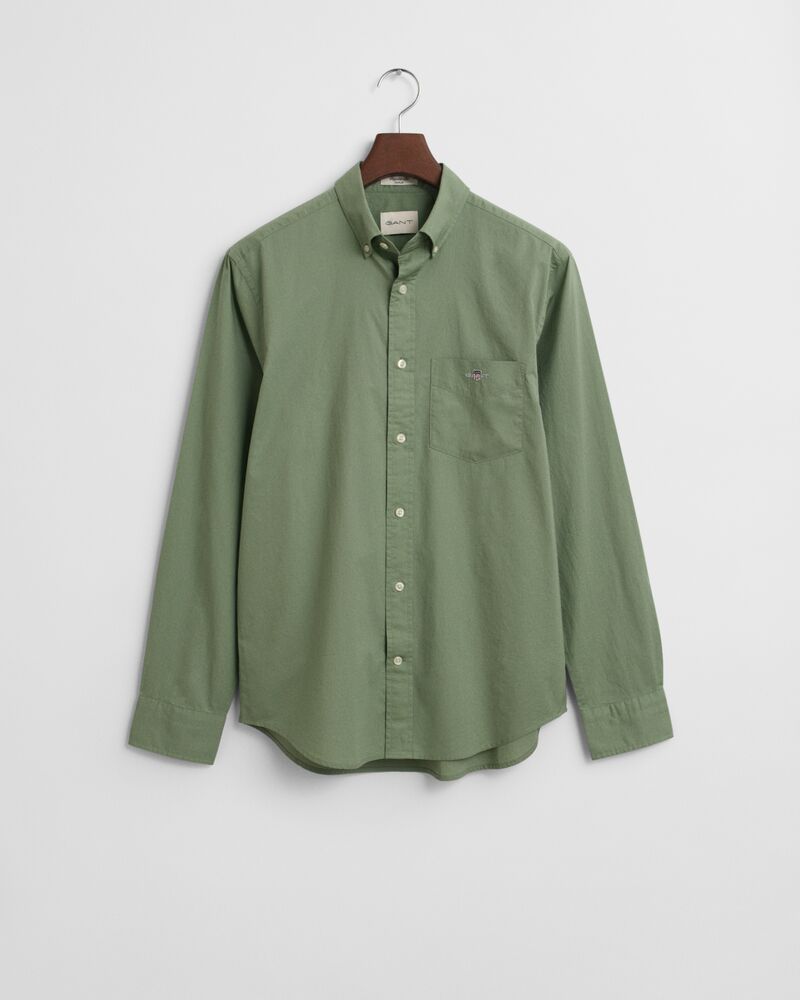 Regular Fit Classic Poplin Shirt Green / S
