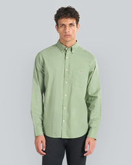 Regular Fit Classic Poplin Shirt Green / L