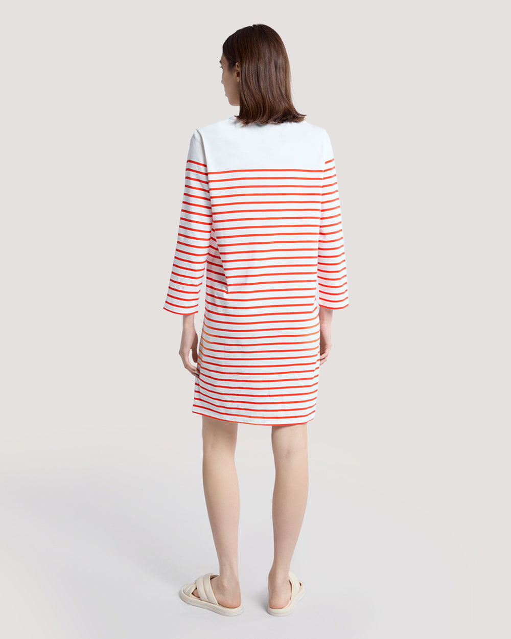 Breton Crew Neck Dress