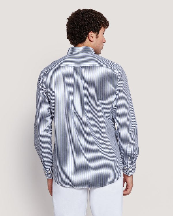 Gant Men’S Regular Fit Poplin Banker Stripe Shirt