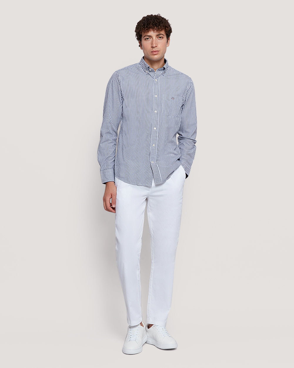 Gant Men’S Regular Fit Poplin Banker Stripe Shirt