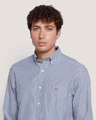 Gant Men’S Regular Fit Poplin Banker Stripe Shirt