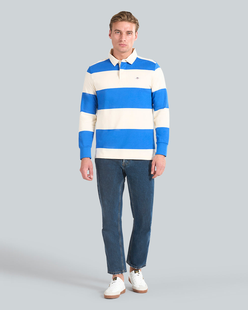Barstriped Rugger Blue / L