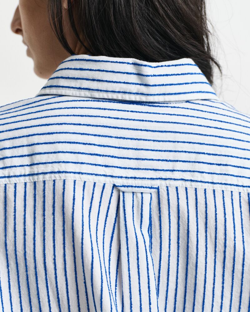 Relaxed Fit Striped Textured Shirt