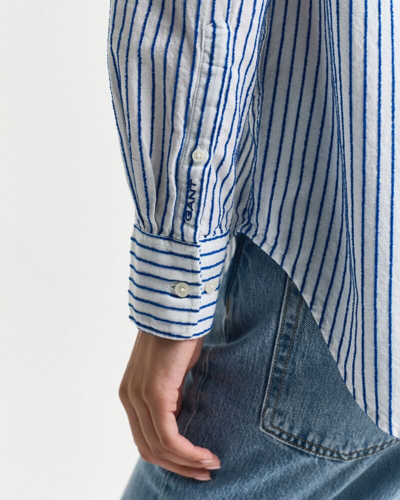 Relaxed Fit Striped Textured Shirt