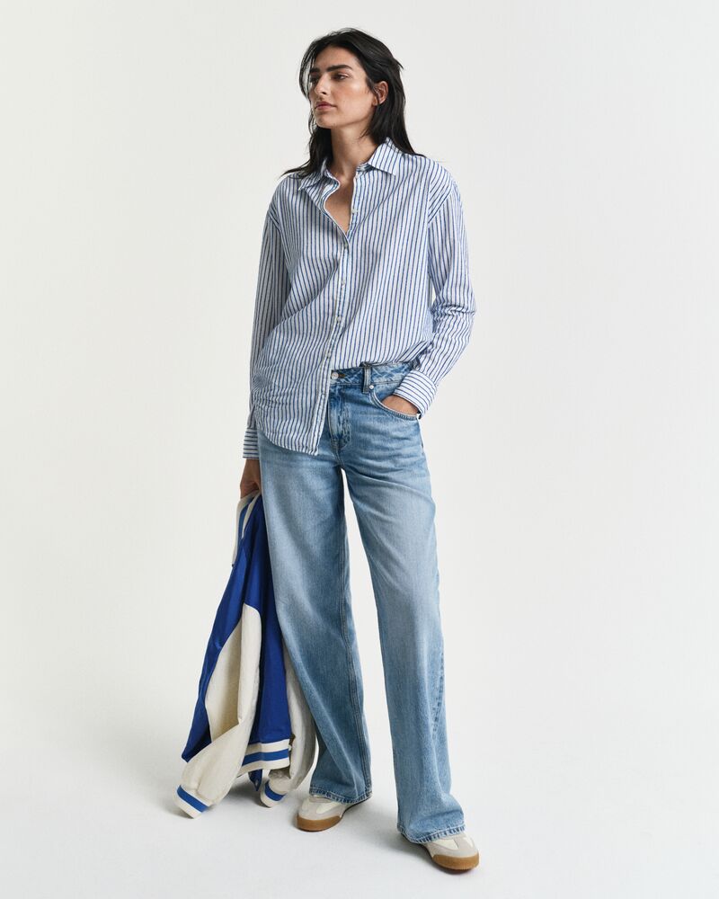 Relaxed Fit Striped Textured Shirt