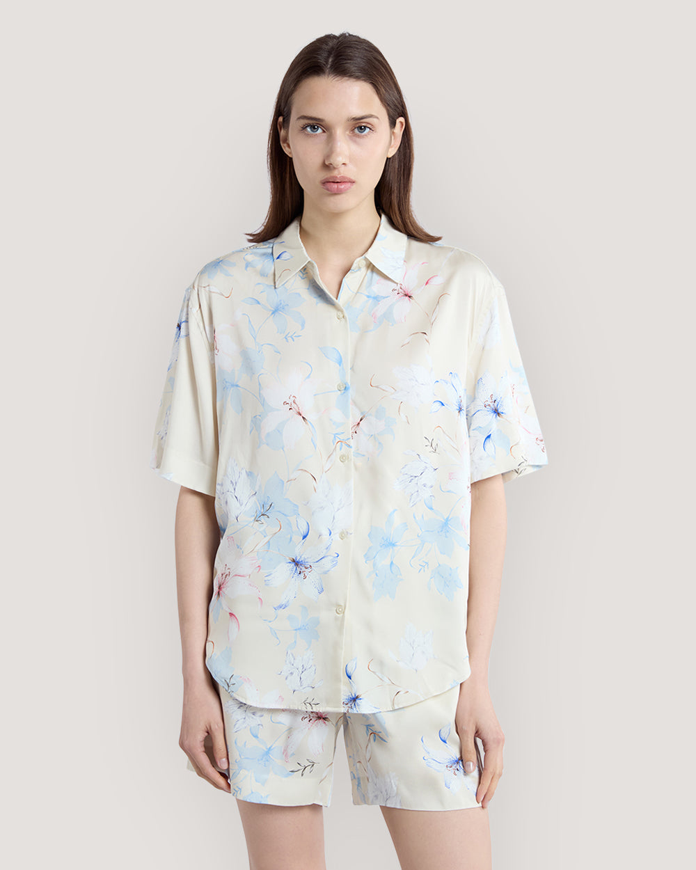 Regular Fit Floral Print Short Sleeve Shirt