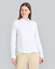 Regular Fit Striped Linen Shirt
