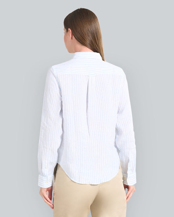 Regular Fit Striped Linen Shirt