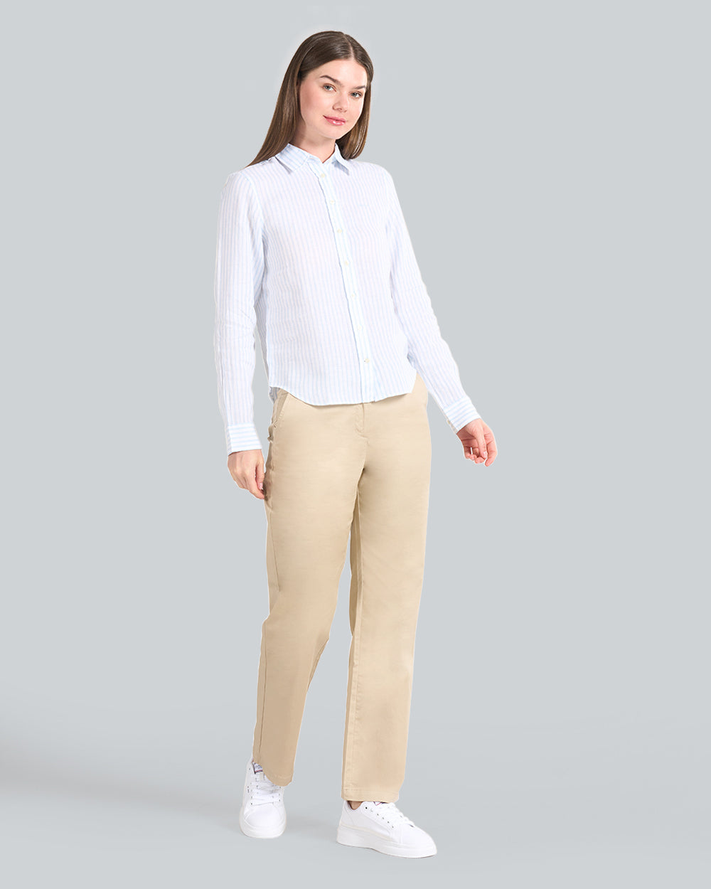Regular Fit Striped Linen Shirt