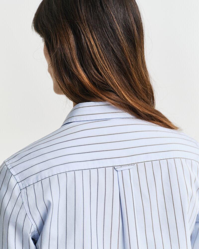 Regular Fit Thin Striped Poplin Shirt
