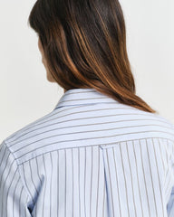 Regular Fit Thin Striped Poplin Shirt