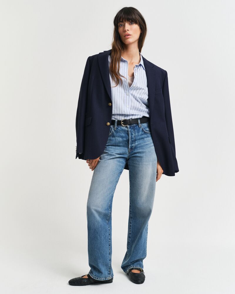 Regular Fit Thin Striped Poplin Shirt