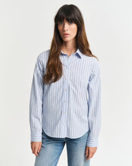 Regular Fit Thin Striped Poplin Shirt