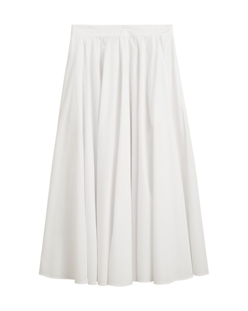 Cotton Midi Skirt