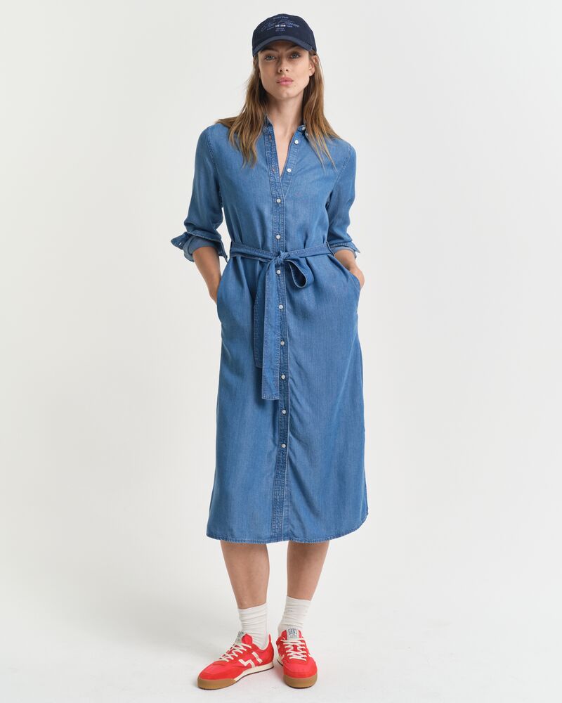 Chambray Shirt Dress