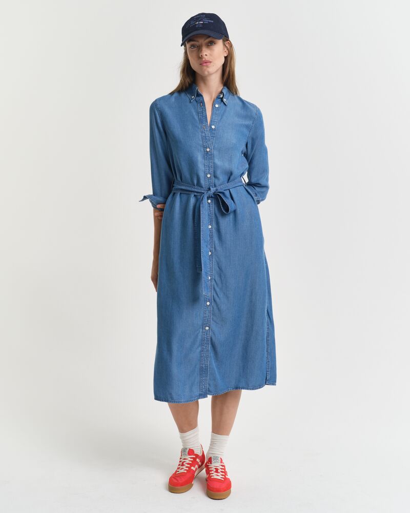 Chambray Shirt Dress Light Indigo / 32