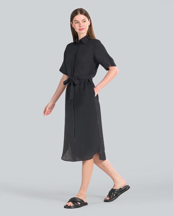 GANT REGULAR-FIT LINEN SS SHIRT DRESS