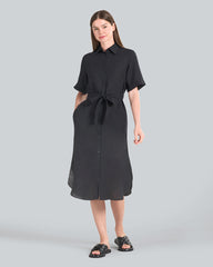 GANT REGULAR-FIT LINEN SS SHIRT DRESS