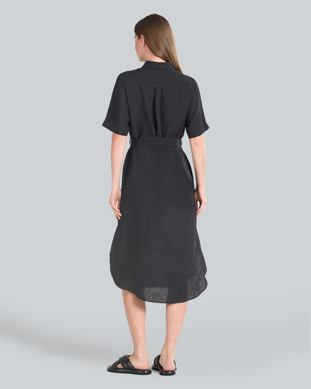 GANT REGULAR-FIT LINEN SS SHIRT DRESS