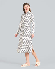 Rope Print Shirt Dress