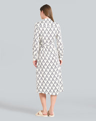 Rope Print Shirt Dress