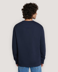 Graphic Crew Neck Sweatshirt Blue / M