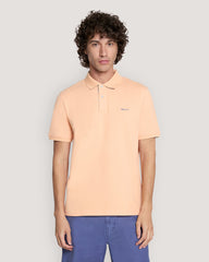 Contrast Piqué Polo Shirt Orange / M
