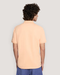 Contrast Piqué Polo Shirt Orange / M