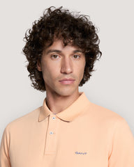 Contrast Piqué Polo Shirt Orange / M