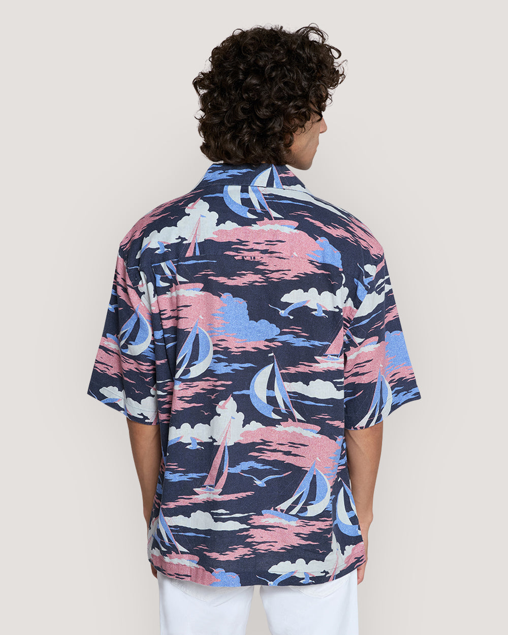 REL SAILING PRINT SS SHIRT Blue / M