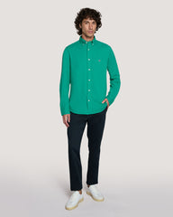 REG SOLID SEERSUCKER SHIRT Green / M