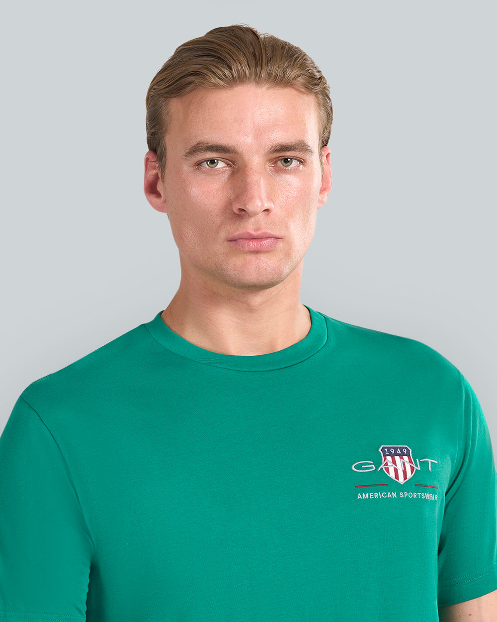 Embroidered Archive Shield T-Shirt Green / L