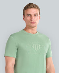 Tonal Shield T-Shirt Green / L