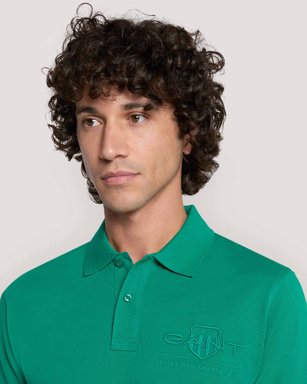 Tonal Shield Polo Shirt