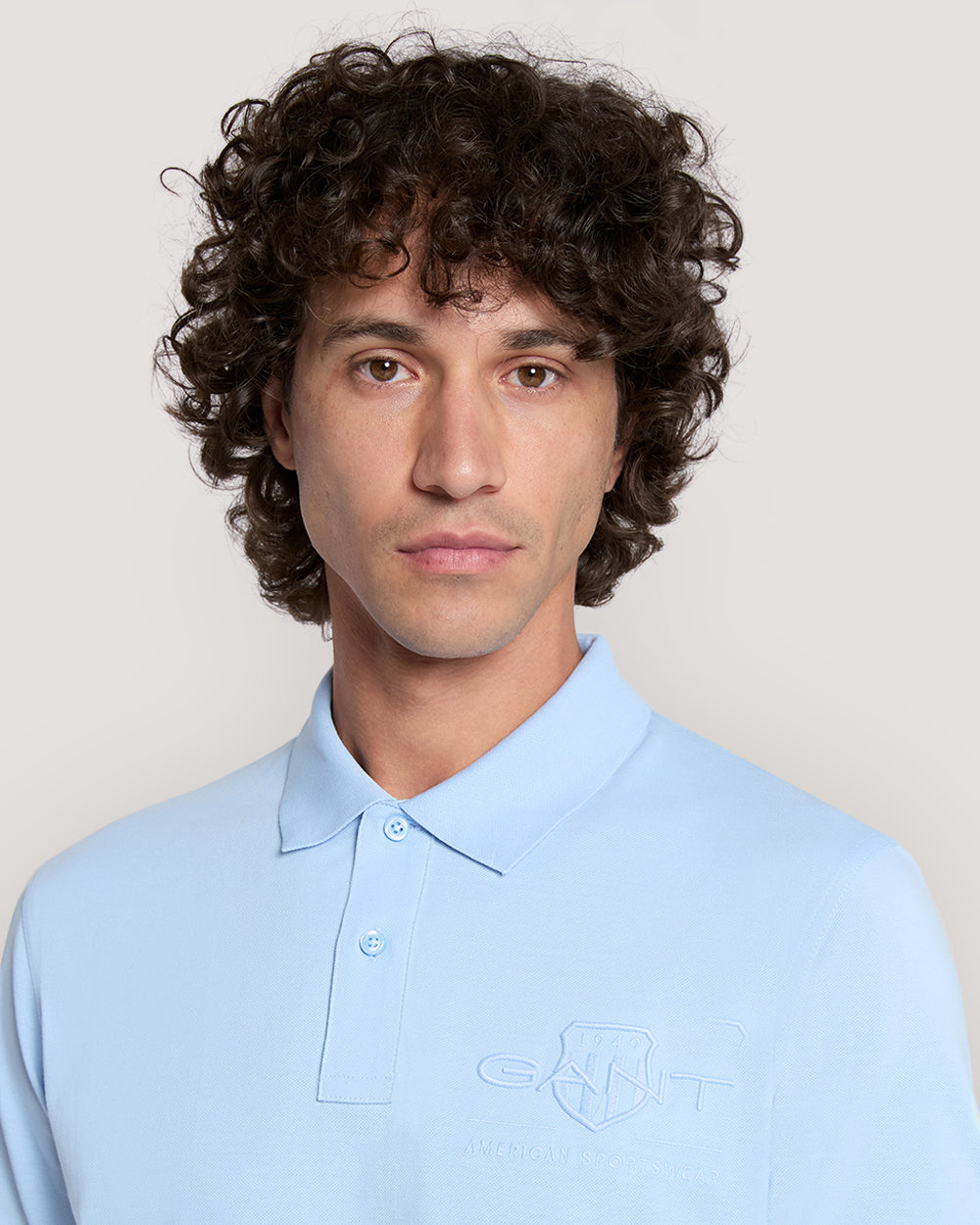 Tonal Shield Polo Shirt