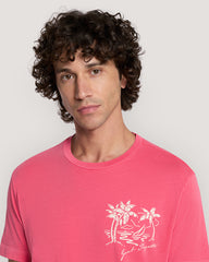 SUNFADED PRINTED TSHIRT Red / M
