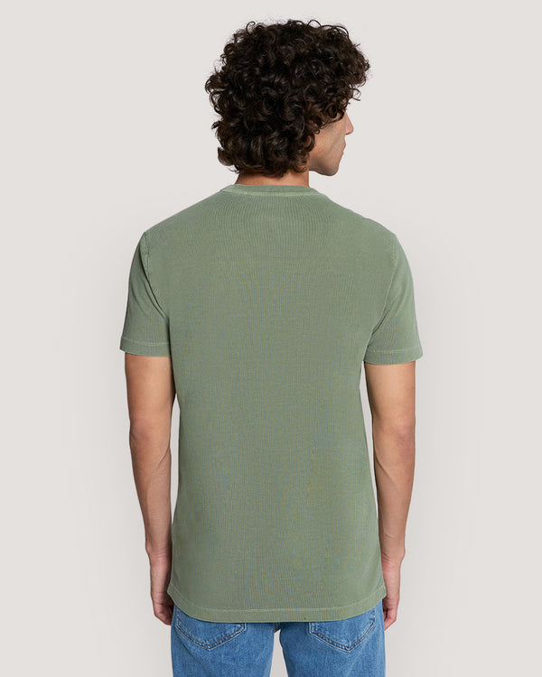 SLIM SUNFADED SS PIQUE TSHIRT Green / M