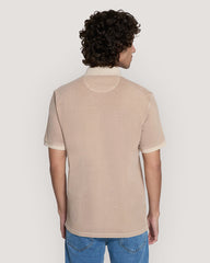 Sunfaded Piqué Polo Shirt Dry Sand / M
