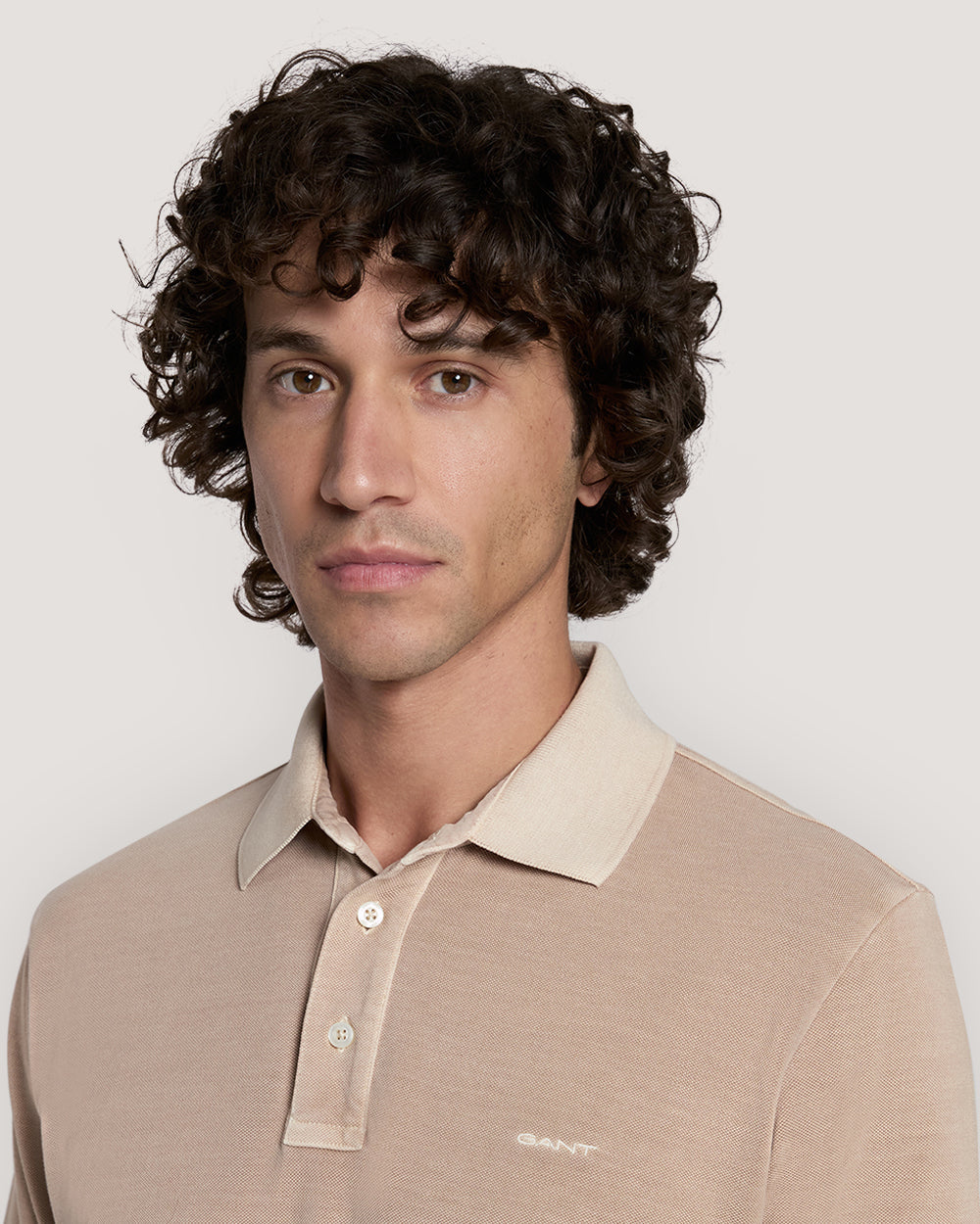 Sunfaded Piqué Polo Shirt Dry Sand / M