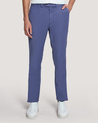 Slim Fit Cotton Linen Chinos Dusty Navy / 32X32